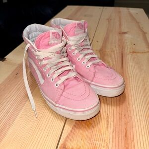 Vans Women's Pink Canvas High-Tops